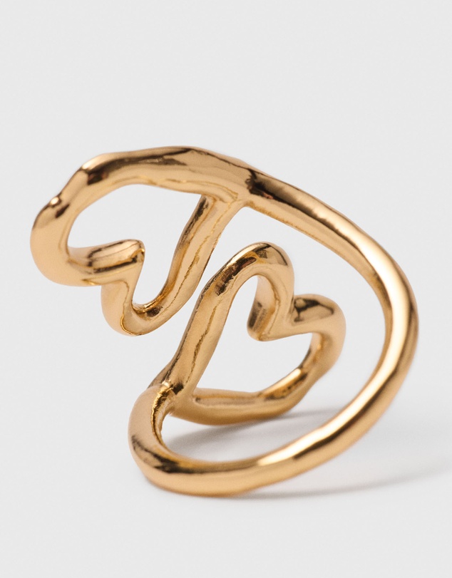 Maje - Double Heart Ring