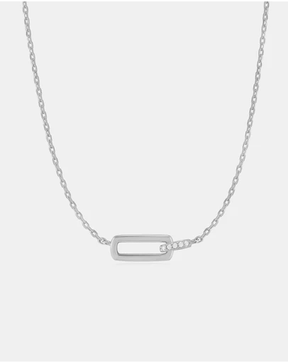 Ania Haie - Silver Glam Interlock Necklace