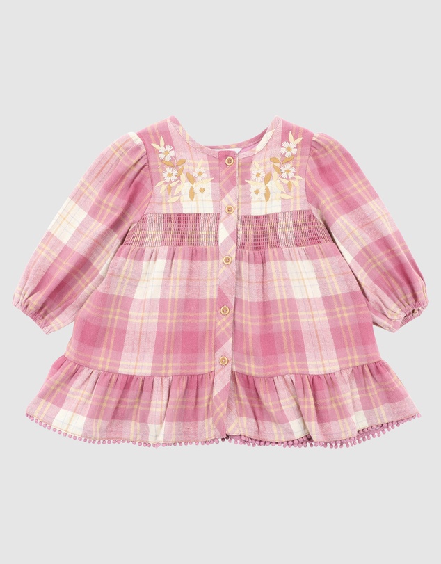 Fox & Finch - Tutu Tigers Check Dress