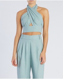 Amelius - Amrita Linen Halter Top
