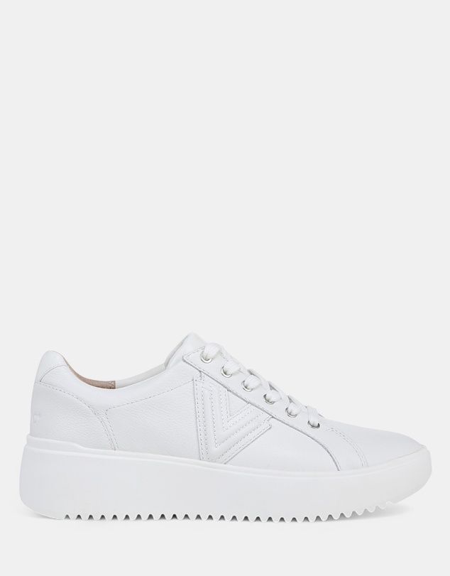 Vionic - Kearny Lace-Up Casual Sneaker - White