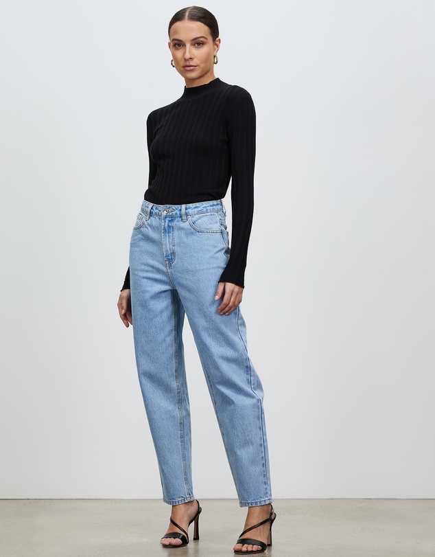Minima Esenciales - Osa High-Rise Barrel Leg Jeans