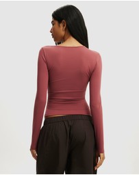 Cotton On - Hold Me Asymmetric Long Sleeve Top