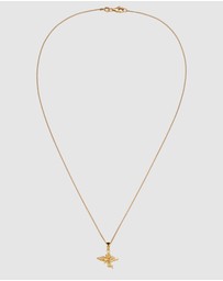 Elli Jewelry - Necklace Angel Lucky Charm 925 Sterling Silver Gold-Plated