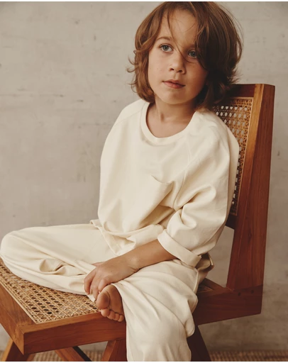 Alfred - Duncan Long Sleeve Top I Off White