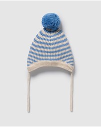 Wilson & Frenchy - Organic Knitted Stripe Bonnet - Babies