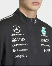 adidas Performance - MERCEDES - AMG PETRONAS FORMULA 1 TEAM ENGINEERS QUARTER ZIP Sweatshirt Mens