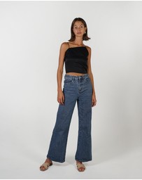 Lydan The Label - Asymmetrical Silk Top