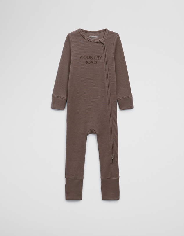 Country Road - Organically Grown Cotton Waffle Jumpsuit