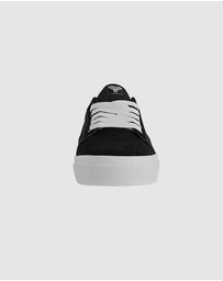 Fallen Footwear - Fallen Footwear Men Bomber Vulcanised Sole Shoes Black/White