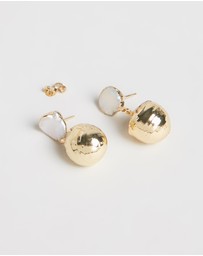 Carly Paiker - Laguna Double Pearl Earrings
