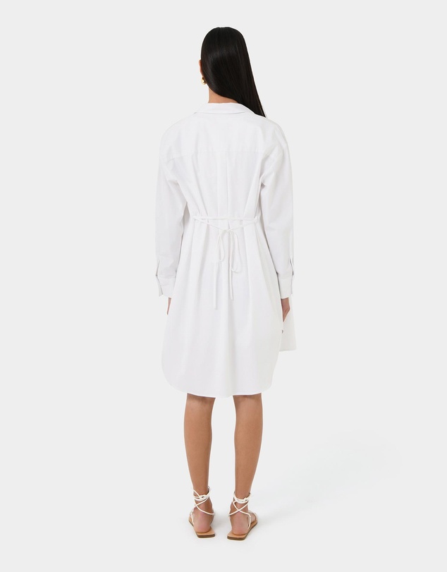 Forcast - Oakley Cotton Tie Shirt Dress