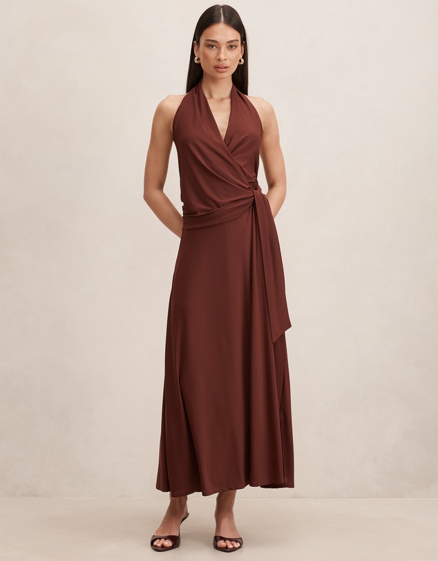 Forever New - Aaliyah Wrap Halter Neck Midi Dress