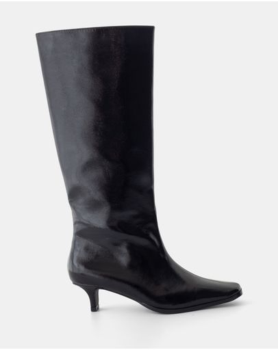 Black Crinkled PU