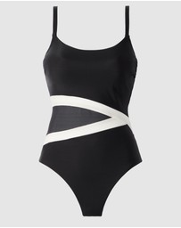 Miraclesuit Swimwear  - Spectra Lyra Underwired One-Piece Shaping Swimsuit with Mesh