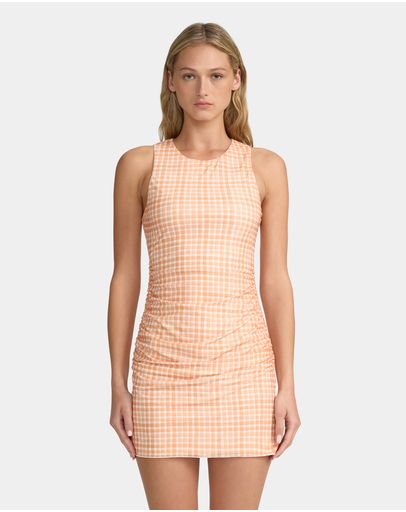 Peach Gingham