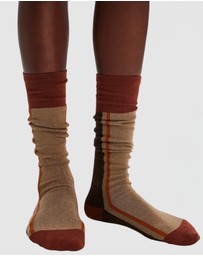 High Heel Jungle - Minty Tall Sock OS Brown Combo