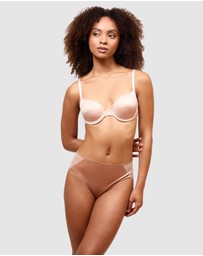 Passionata - Bianca Shiny Microfibre & Tulle High Waist Brief