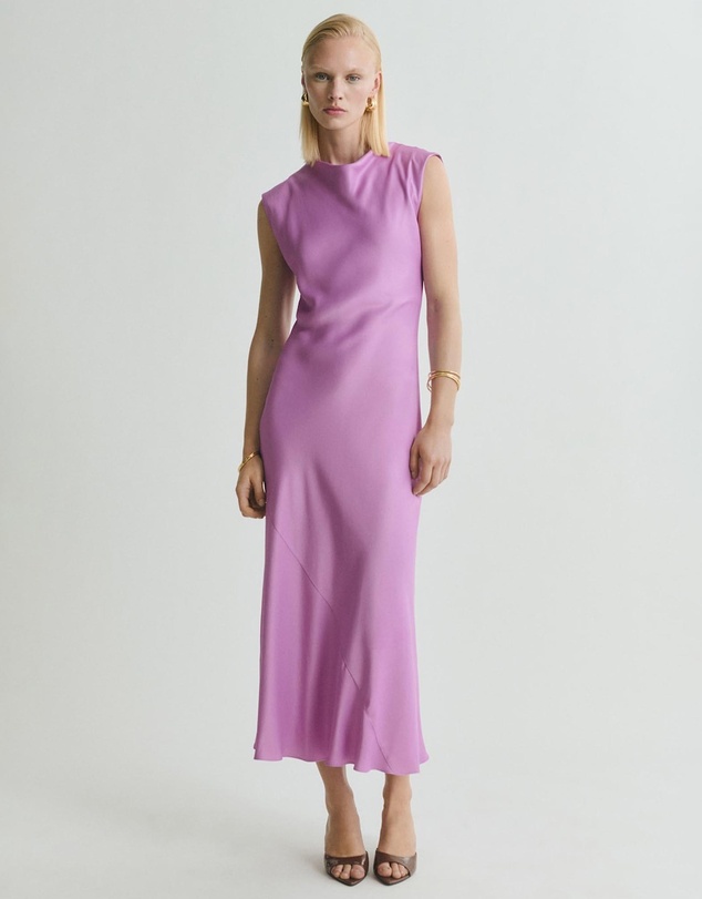 M.N.G - Noelis Satin Midi Dress