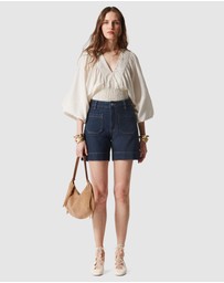 & Other Stories - High-Waist Denim Shorts