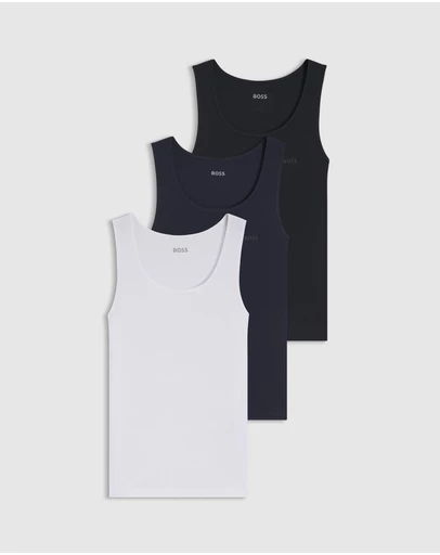 BOSS - 3-Pack Rib Classic Tank Tops