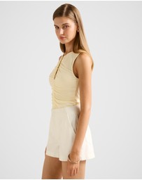 Forever New - Brynn Beaded Keyhole Top