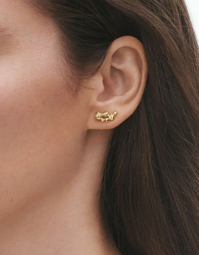 Georg Jensen - Moonlight Grapes Ear Cuffs