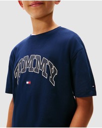 Tommy Hilfiger - Varsity Logo Crew Neck T-Shirt - Teens