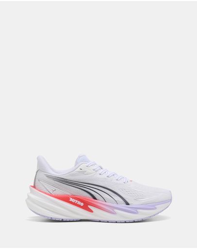 PUMA White, Ultra Red & Light Lavender