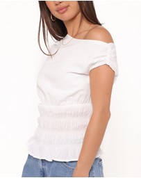 Petal & Pup - Lia Off Shoulder Top - Ivory