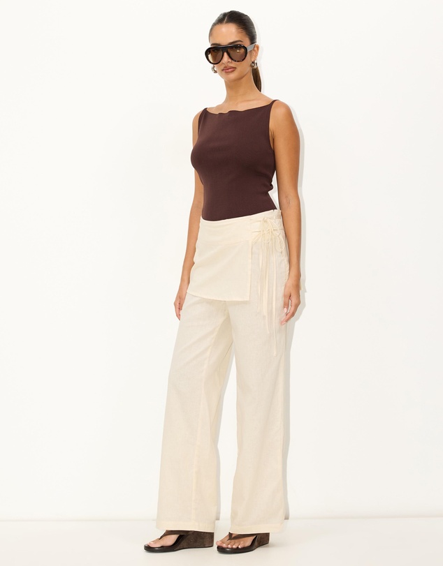 Dazie - Overcast Linen Blend Pants
