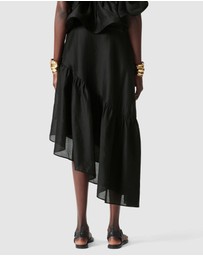 & Other Stories - Asymmetric Ruffle Midi Skirt