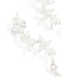 Lovisa - Silver Cubic Zirconia Crawler Stud Earrings