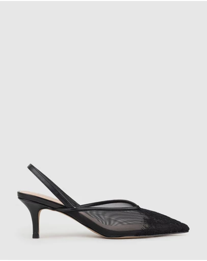 Edward Meller - DESTINE60 Lace Front Mesh Slingback