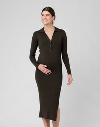 Ripe Maternity - Sammy Knit Polo Dress