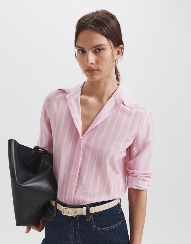 SABA - Cora Silk Cotton Boyfriend Shirt