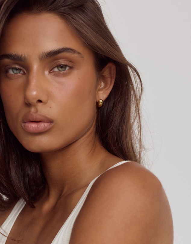 CENDRE - Bean Earrings 14K Gold
