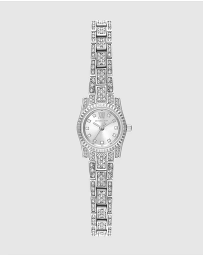 Michael Kors - Lexington Silver Tone Analogue Watch