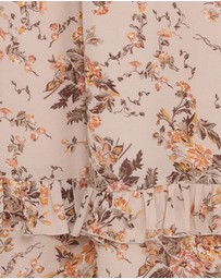 Petal & Pup - Kadie Maxi Skirt - Beige Floral