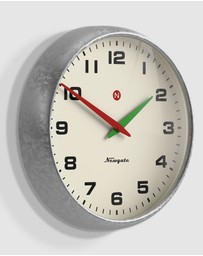 Newgate - Newgate Superstore Wall Clock Alpha Dial Galvanised