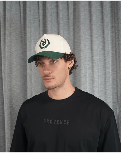 Provence - Contrast Crest Cap Off White/Green