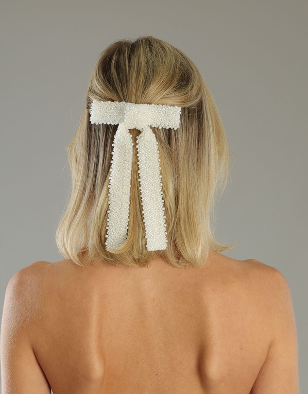Morgan & Taylor - Vanessa Hair Bow in White