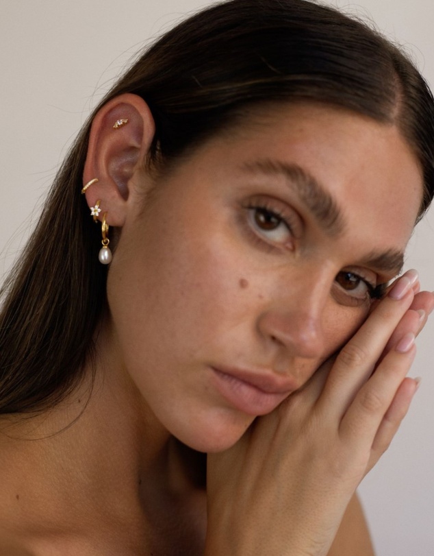 HOUSE OF SLANI - Gia Piercing Crystal Flat Back Pair