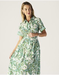 MOS The Label - Tara Print Shirt Dress