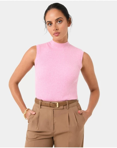 Forcast - Charm Mock Neck Knit