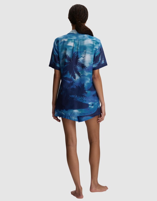 Polo Ralph Lauren - Printed Cotton Short Sleeve Shirt & Shorts Beach Cover Up Set