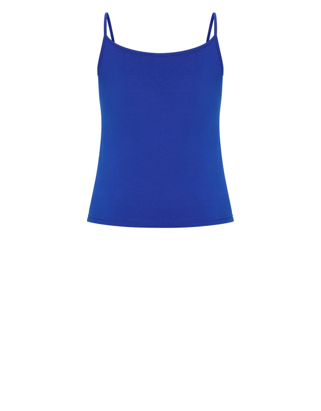 City Chic - Plus size Chloe Basic Cami - cerulean