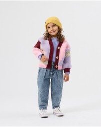 Goldie + Ace - Colour Block Knit Cardigan - Babies-Kids