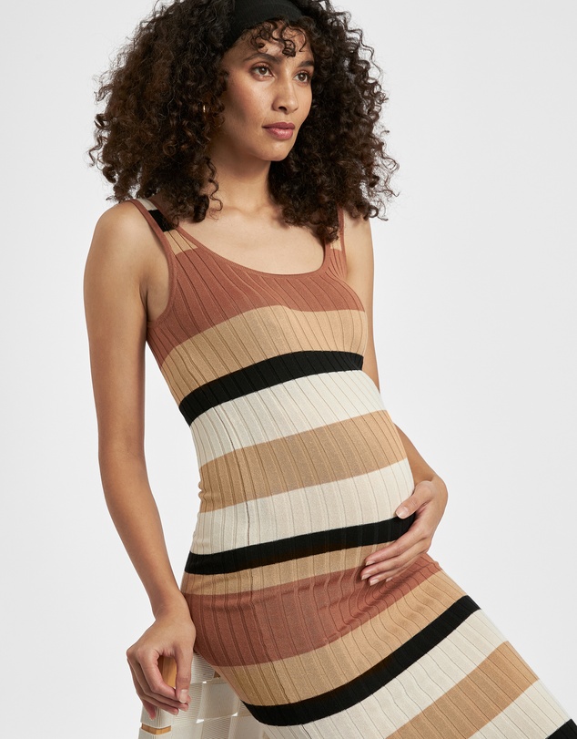 Ripe Maternity - Sarah Stripe Knit Dress