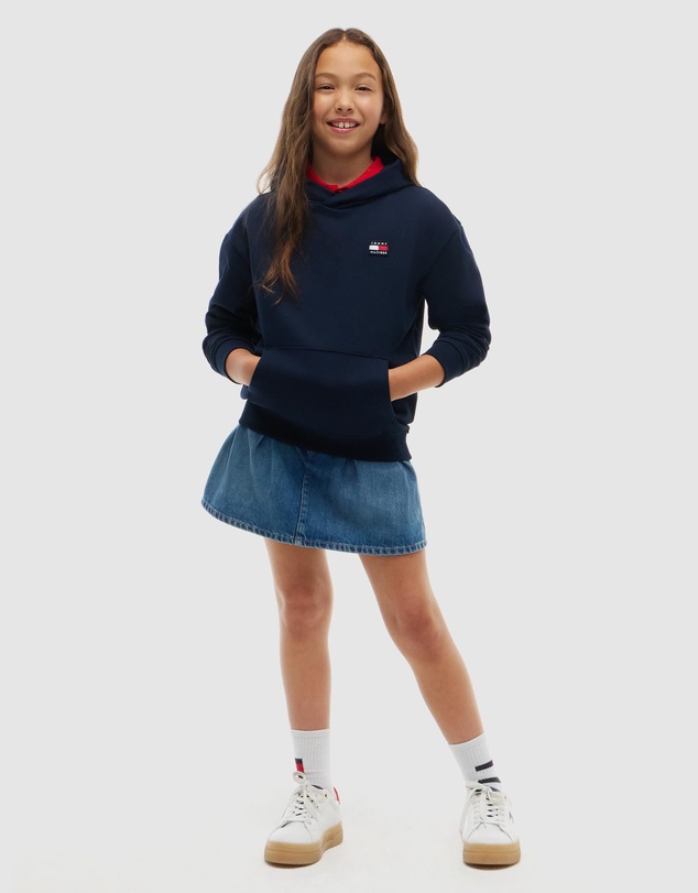 Tommy Hilfiger - Kids Unisex 8-16 Flag Logo Hoodie - Teens